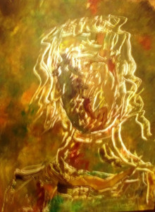 Μορφή ( λάδια μέ νυστέρια σέ ξύλο )