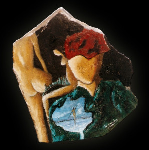 ΖΩΓΡΑΦΙΚΗ ΣΕ ΠΕΤΡΑ ΜΕ ΛΑΔΙΑ